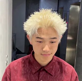 ショート カラー パーマ メンズ 🔥メンズ 特化🔥菊水皐暉🔥のヘアスタイル