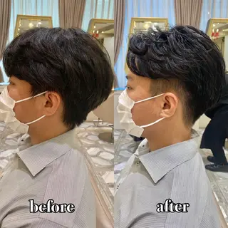 ショート カラー パーマ ヘアアレンジ メンズ キッズ ネイル マツエク・マツパ アイブロウ 《褒められる》 透明感カラー/小嶋のヘアスタイル