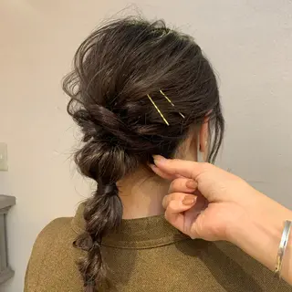 セミロング ヘアアレンジ 沖縄/ヘアアレンジ /ナカノのヘアスタイル