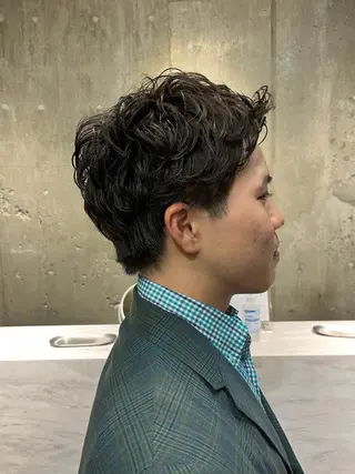 パーマ メンズ フクシマ ココのヘアスタイル