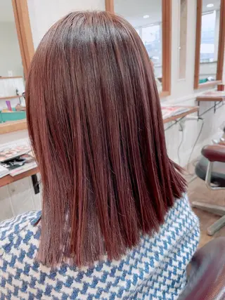 ミディアム カラー 塩崎 明菜のヘアスタイル