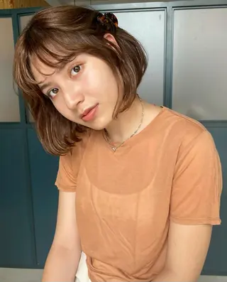 ミディアム カラー パーマ ヘアアレンジ ネイル マツエク・マツパ トレンド眉🌈✨ arisaの眉毛・アイブロウイメージ