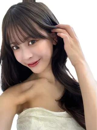 セミロング 映える顔まわり/前髪 特化 💗 ユキマのヘアスタイル