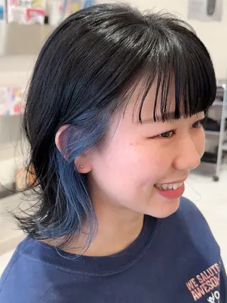 ミディアム カラー GRANDEUR やまだかなのヘアスタイル