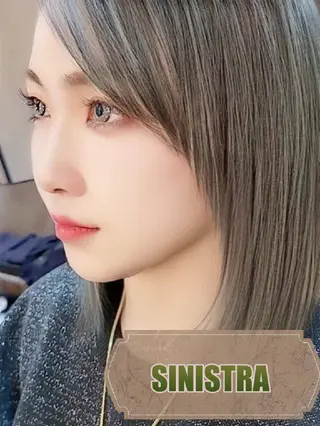 ミディアム カラー sinistra シニストラ　足利山下店所属・夜10時まで受付可能 ❌予約でもお電話にてのヘアスタイル