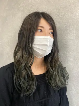 セミロング Un Fleur所属・立野 希沙のヘアスタイル
