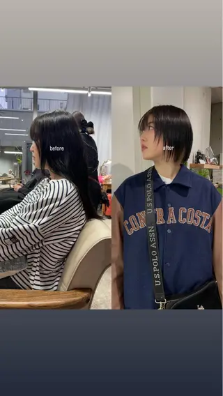ショート 飽きさせないヘア デザイン keitaのヘアスタイル
