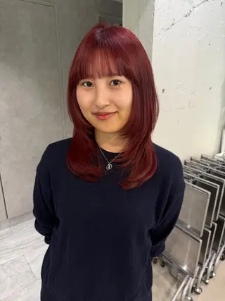 ミディアム Hana ハイトーン🕯🩰のヘアスタイル