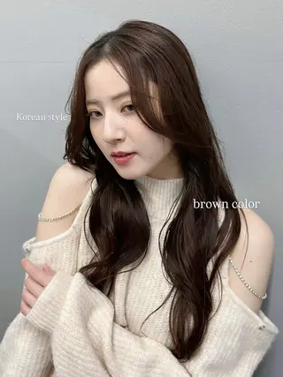 ロング 韓国ヘア🎀 Mikuのヘアスタイル