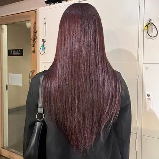 ロング カラー ふかたさや🫧 艶感✖️透明感カラーのヘアスタイル