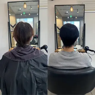 ショート カラー 髙橋 李里亜のヘアスタイル