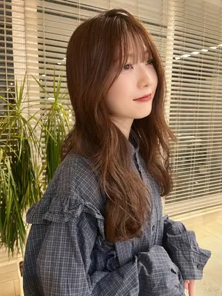 ロング カラー kchiara所属・yura /レイヤーカットのヘアスタイル