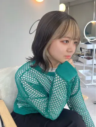 ミディアム くびれボブ🎀 くびれミディアム🎀のヘアスタイル