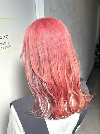 セミロング カラー 👑髪質改善カラー 中垣斗希のヘアスタイル