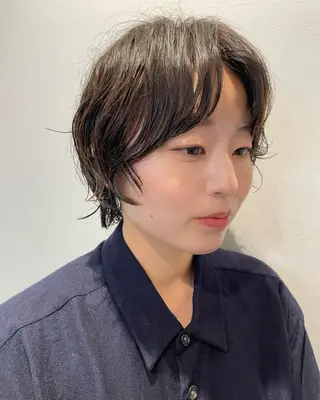 ショート パーマ レイヤーパーマ/ ショートパーマ/横浜のヘアスタイル