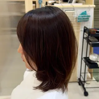 ミディアム 🍁艶カラー🍁 ✨パーマ✨又吉のヘアスタイル