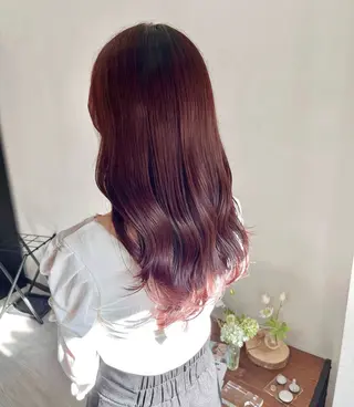 カラー 💕韓国艶出しヘア /HARUKAのヘアスタイル