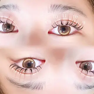 マツエク・マツパ CLALA Naoのマツエク・マツパデザイン