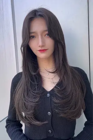 セミロング カラー 🌫️大人韓国ヘア 🌫️naoyaのヘアスタイル