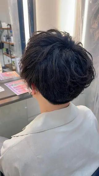 パーマ メンズ 店長/ボブ/ 髪質改善/清水祥偉のヘアスタイル