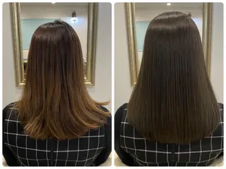 ロング カラー ツバサ 髪質改善のヘアスタイル