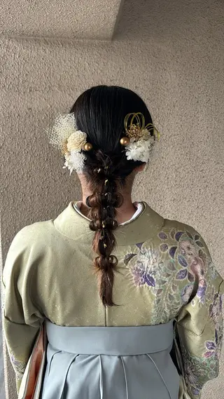 セミロング ヘアアレンジ chouette/ 根本優希のヘアスタイル