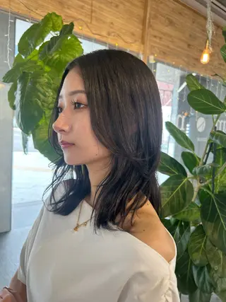 ミディアム VISUALIST所属・小倉/レイヤー/ 顔周りカット/naoのヘアスタイル