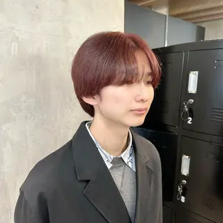 ショート カラー 暖色×レイヤー 🧙髪質改善/レオンのヘアスタイル