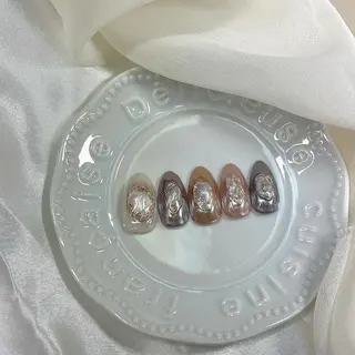 カラー ネイル 𓂃🦢Aurora Swan🌙𓂃のネイルデザイン