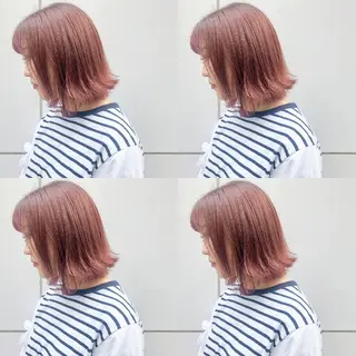 ミディアム カラー 竹内啓太 ボブのヘアスタイル