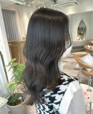 ロング カラー 顔周り\エクステ\ 透明感カラー\まりんのヘアスタイル