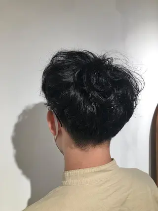 ショート パーマ メンズ 高橋 英彦のヘアスタイル