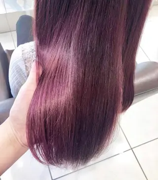 ロング カラー 🦋ミルクティーベー ジュ🦋mayukiのヘアスタイル