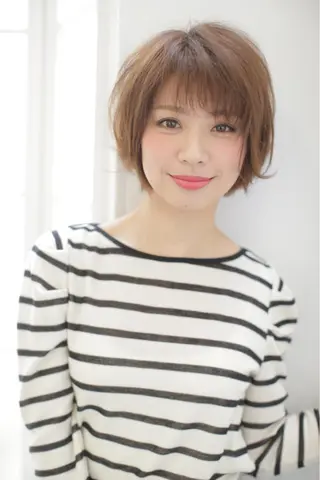 ショート カラー パーマ エイト ウメダのヘアスタイル
