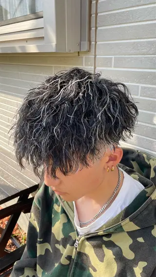 パーマ メンズ 片平 琳大郎のヘアスタイル