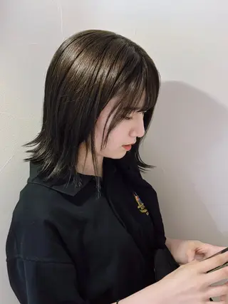 ミディアム カラー 加藤 寿輝斗のヘアスタイル