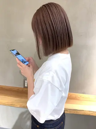 ミディアム カラー Nikiita リコ /ショートカットのヘアスタイル