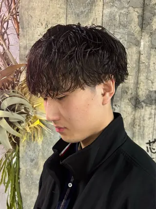 ショート パーマ 札幌パーマ レイヤー/後藤海音のヘアスタイル