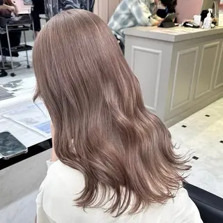 ミディアム カラー 🎀🧁ダメージレス 艶髪カラー🧁🎀のヘアスタイル