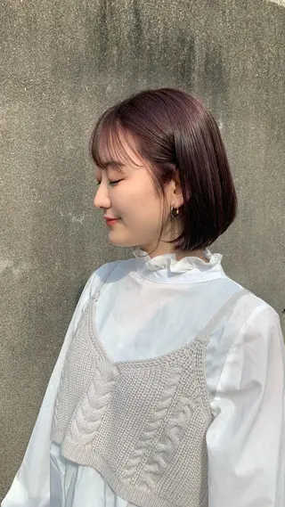 カラー 岡田 知佳のヘアスタイル