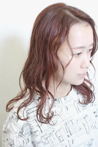 ミディアム カラー 土居 正季のヘアスタイル