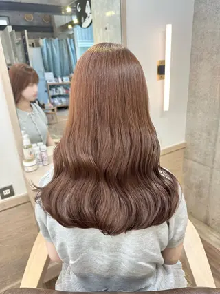 ロング カラー 柴田 すず花のヘアスタイル