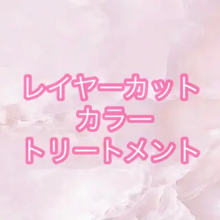 ミディアム カラー SENA♡ 期間限定モデル募集のヘアスタイル