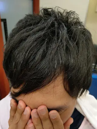 ショート パーマ 渡邉 直登のヘアスタイル