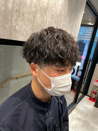 ショート カラー パーマ メンズ 🔥メンズ超特化🔥 青木海斗のヘアスタイル