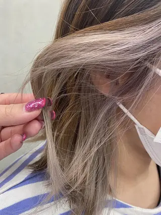 ミディアム カラー 🕶️佐藤 海李🐏のヘアスタイル