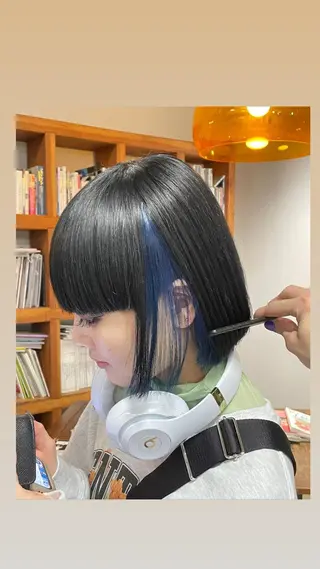 ミディアム 内田 尚希のヘアスタイル