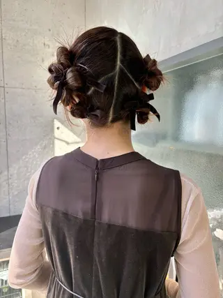 ミディアム カラー ヘアアレンジ レイヤー/柔色 カラー/SAkiのヘアスタイル