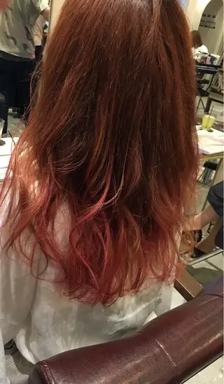 ミディアム セミロング カラー パーマ ヘアアレンジ 髪質改善//縮毛矯正 This表参道のヘアスタイル