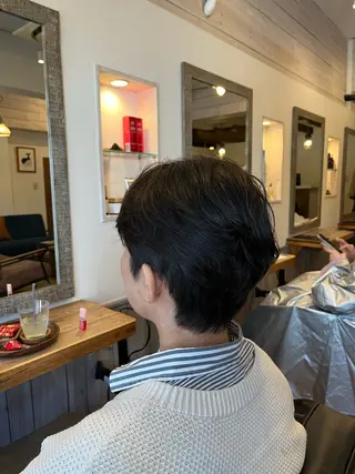 ショート カラー パーマ ふ くのヘアスタイル